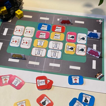 de vuilniswagen doet zijn ronde