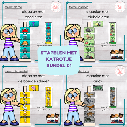 bundel 01: stapelen met dieren