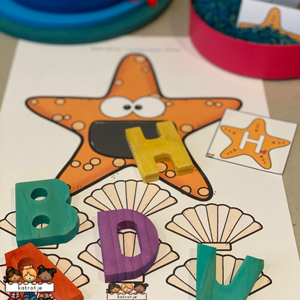 een hongerige zeester