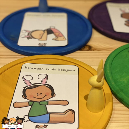 spelen met konijnen (voor peuterhanden)