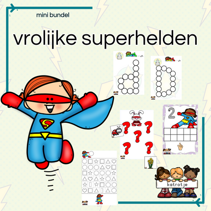 vrolijke superhelden