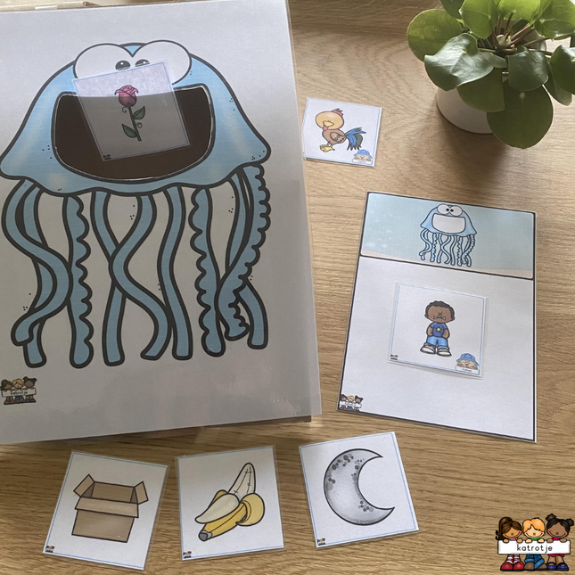 hongerige zeedieren die houden van rijmen