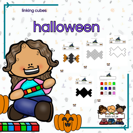 linking cubes halloween
