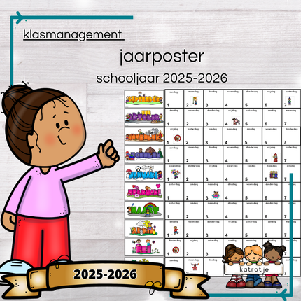 kalender schooljaar 2025-2026 (poster)