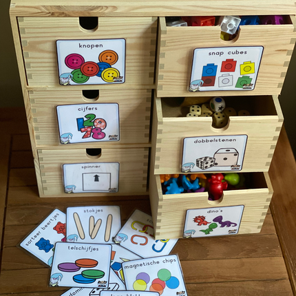 het wiskundekastje (labels)