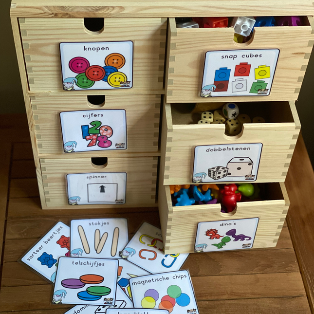 het wiskundekastje (labels)