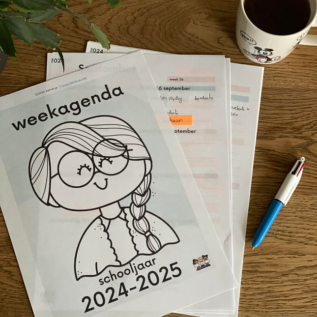 weekagenda schooljaar 2024-2025