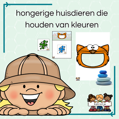 hongerige huisdieren die houden van kleuren