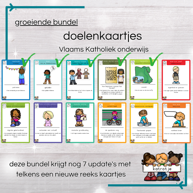 groeiende bundel Doelenkaartjes Vlaams Katholiek kleuteronderwijs