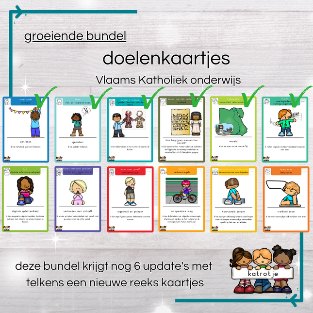 groeiende bundel Doelenkaartjes Vlaams Katholiek kleuteronderwijs