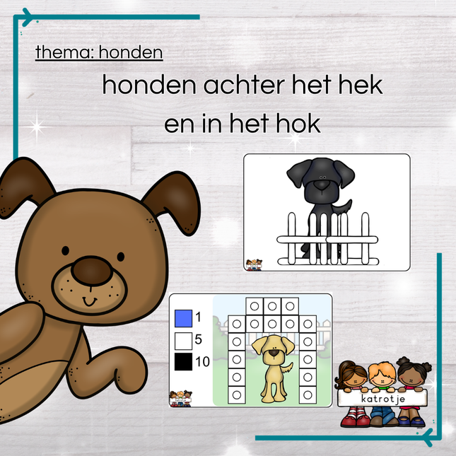 honden achter het hek