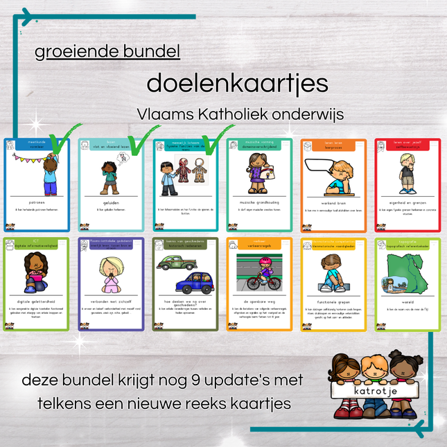 groeiende bundel Doelenkaartjes Vlaams Katholiek kleuteronderwijs