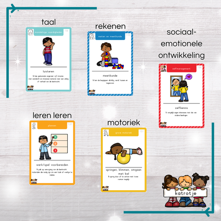 doelenkaarten voor groep 1 en 2