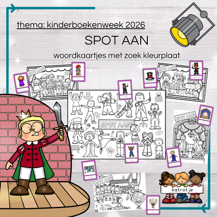 Spot aan! kleurplaten en woordkaartjes