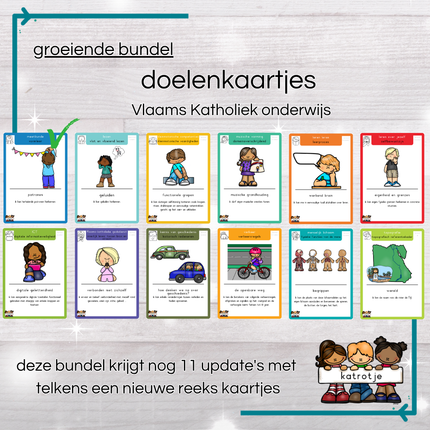 groeiende bundel Doelenkaartjes Vlaams Katholiek kleuteronderwijs