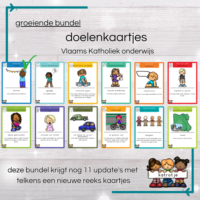 groeiende bundel Doelenkaartjes Vlaams Katholiek kleuteronderwijs