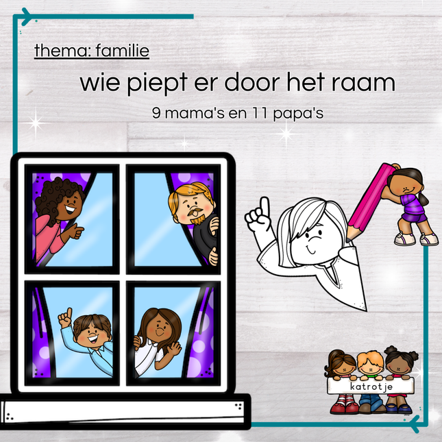 wie piept er door het raam (mama’s en papa’s)