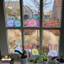 piepende konijntjes (creatieve konijnen voor aan het raam)
