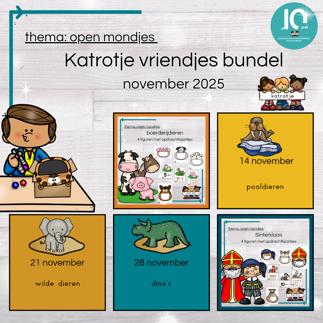 vriendjes bundel november open mondjes