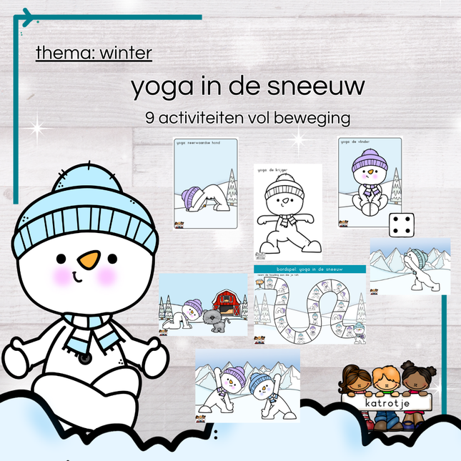 yoga in de sneeuw
