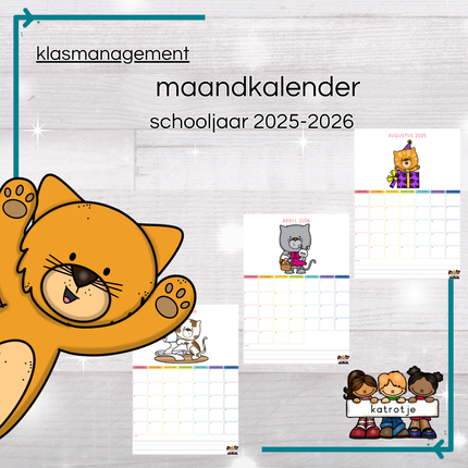 maandkalender schooljaar 2025-2026