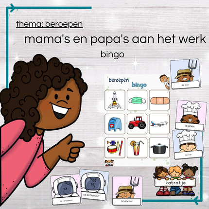 Mama's en papa's aan het werk (beroepen bingo)