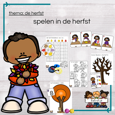 spelen in de herfst