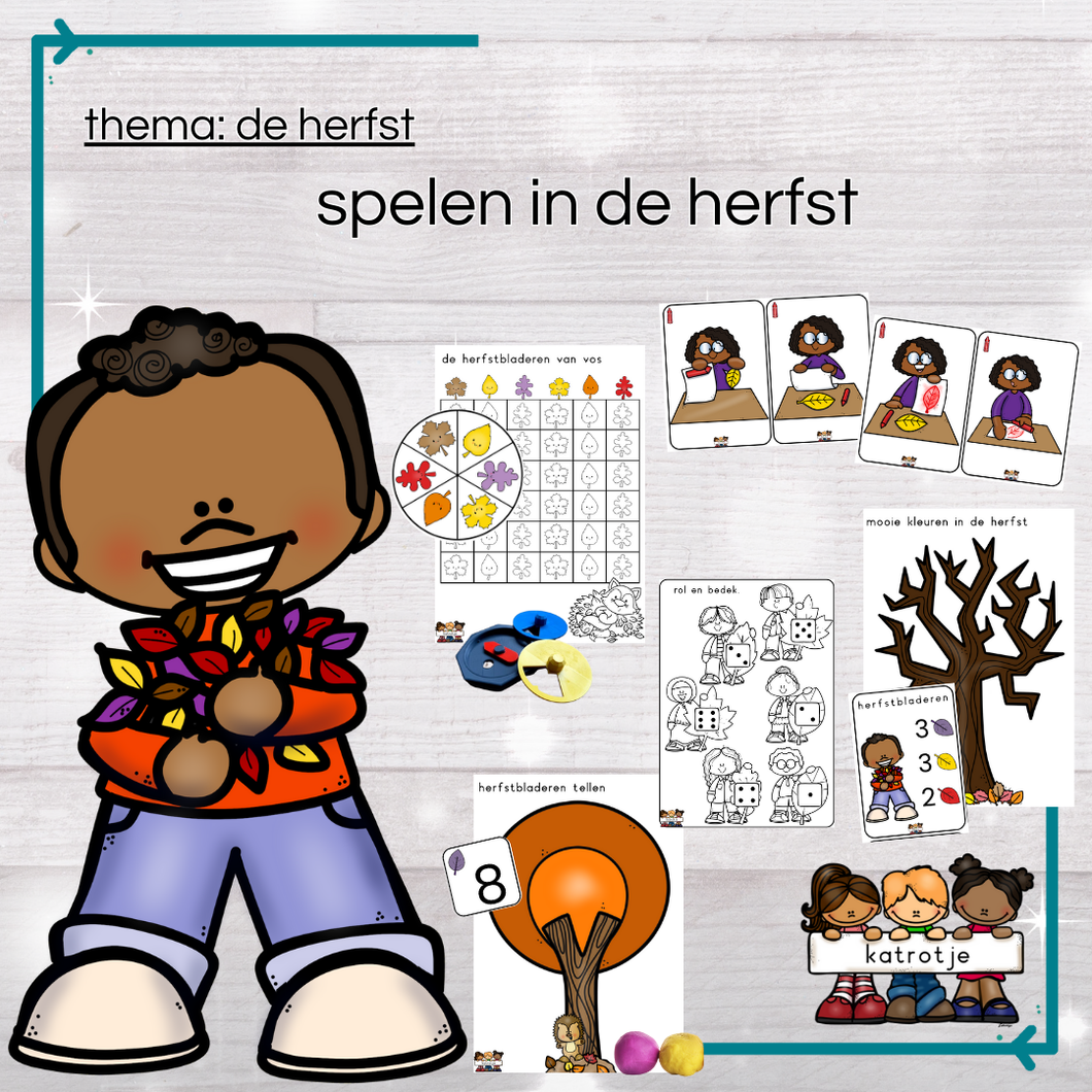 spelen in de herfst
