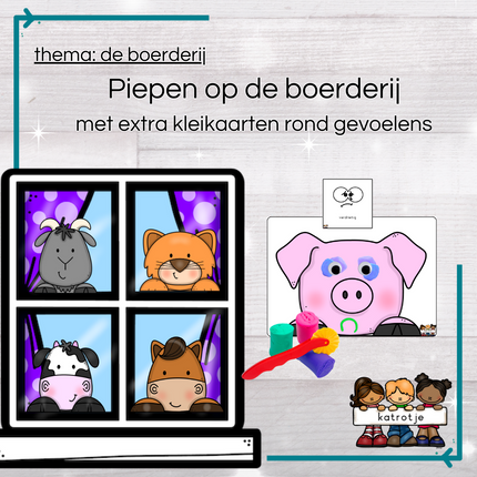 piepen op de boerderij  (met extra kleikaarten)