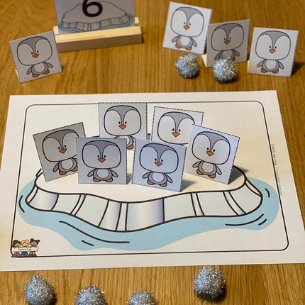 pinguïns op het ijs