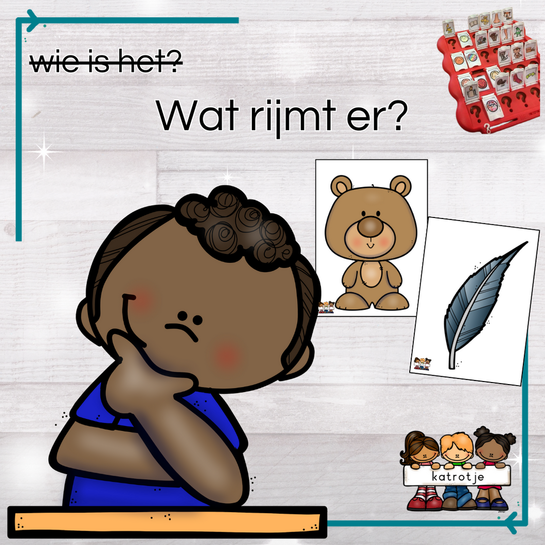 wat rijmt er voor een wie is het spel