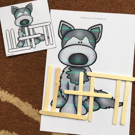 honden achter het hek