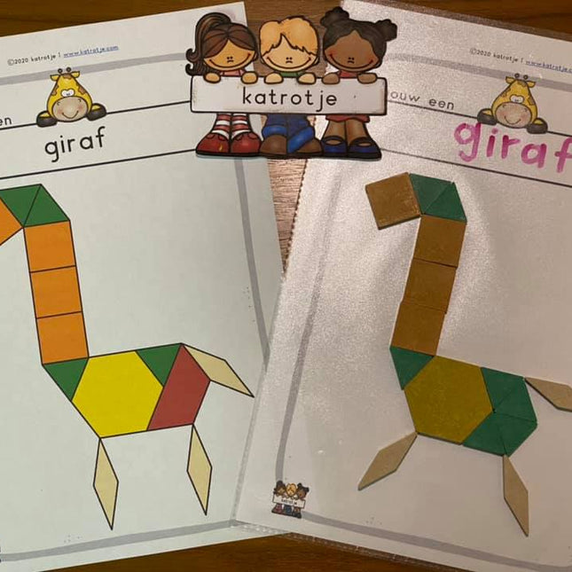 patroonblokken wilde dieren   (bundel 19)