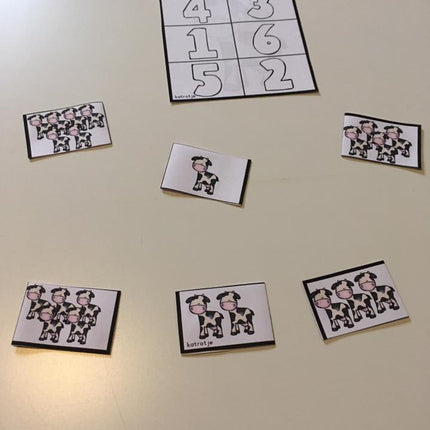 tellen op de boerderij