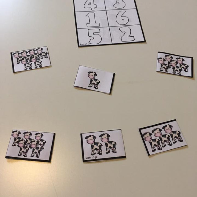 tellen op de boerderij