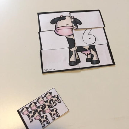 tellen op de boerderij