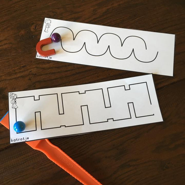 spelen met magneten + voetbal magneetkaarten extra