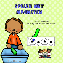 spelen met magneten + voetbal magneetkaarten extra