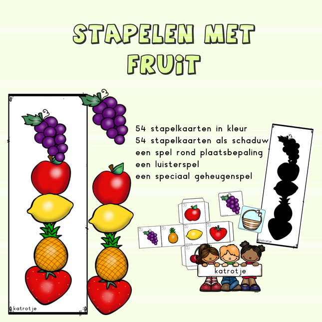 stapelen met fruit