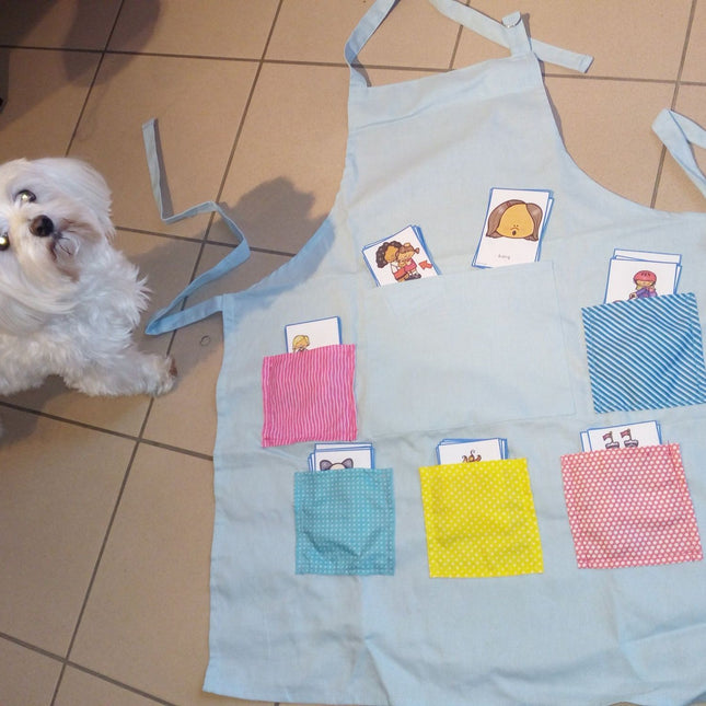 vrolijke vertelkaarten voor een vertelschort