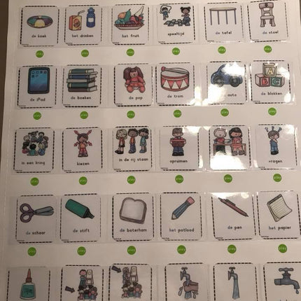 vrolijke vertelkaarten voor een vertelschort