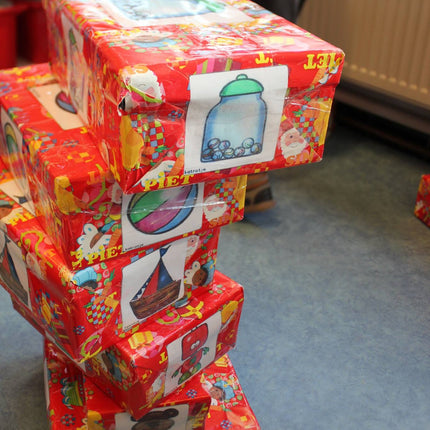 de stapelpakjes van PIet