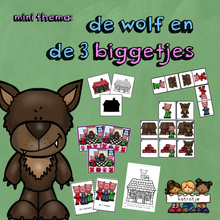 mini thema: de wolf en de 3 biggetjes