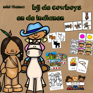 mini thema bij de cowboys en de indianen