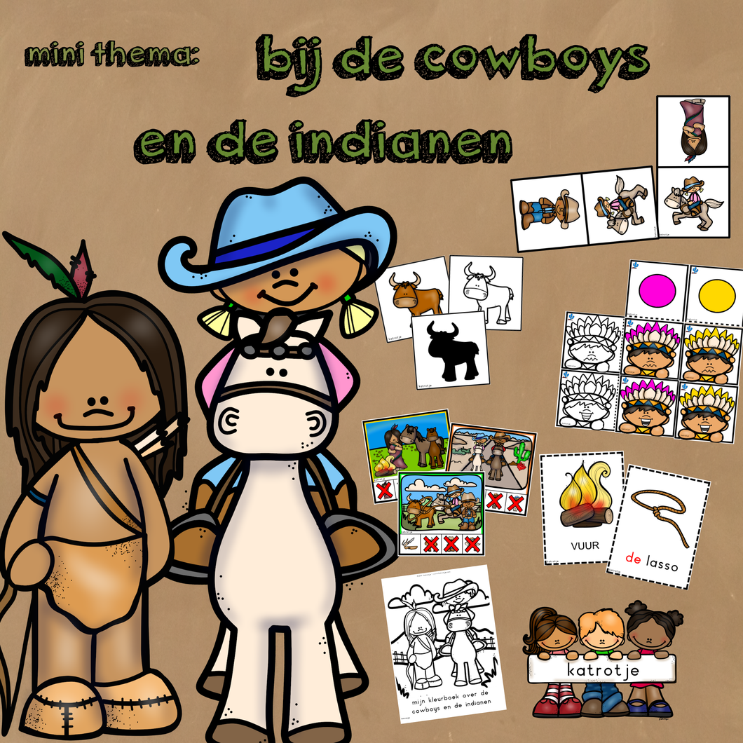 mini thema bij de cowboys en de indianen