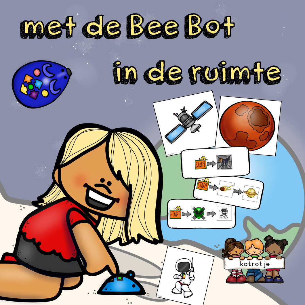 met de bee bot in de ruimte