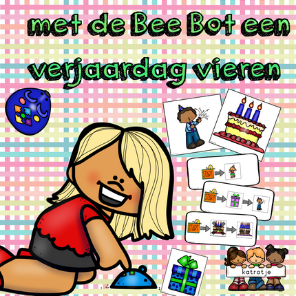 met de bee bot een verjaardag vieren