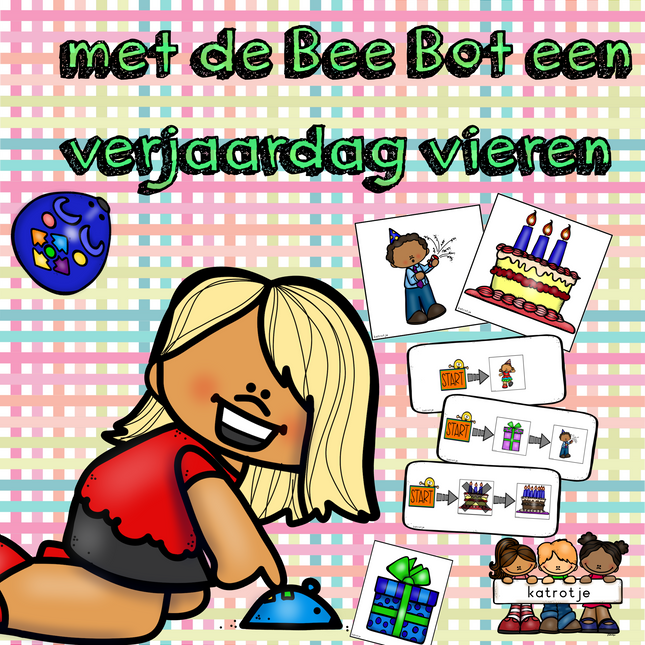met de bee bot een verjaardag vieren