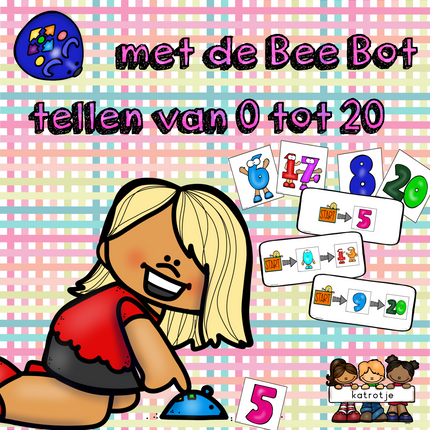 met de bee bot tellen van 0 tot 20