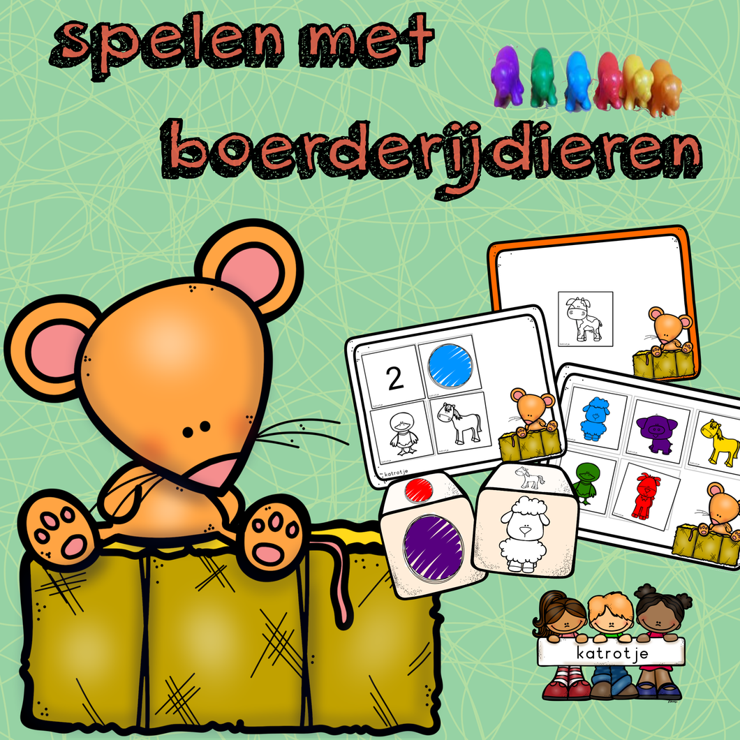 spelen met boerderijdieren